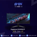 Gigabyte G34WQCP – 34” Ultrawide QHD 180Hz Curved