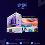 Evex White Edition – RTX 5060Ti 16GB | i5-14400F | 32GB DDR5 6000MHz | 27" 120hz IPS Monitor
